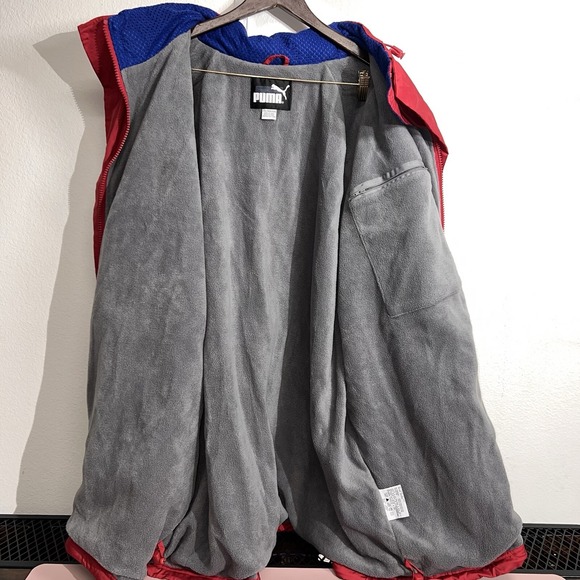 VINTAGE Y2K Puma Arizona Cardinals Zip Up Windbreaker Jacket Size‎ 3XL NFL Red - Picture 12 of 16